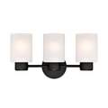 Brilliantbulb 3 Light Wall Oil Rubbed Bronze Finish with Frosted Glass BR2690059